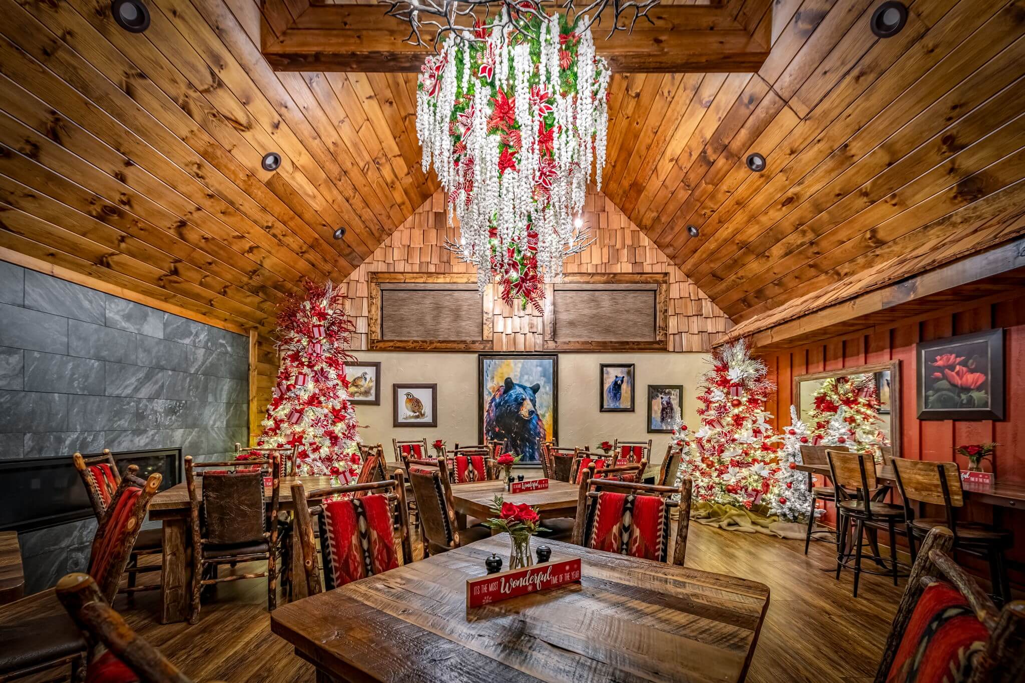 Cafe Seating area at Serenity in the Mountains